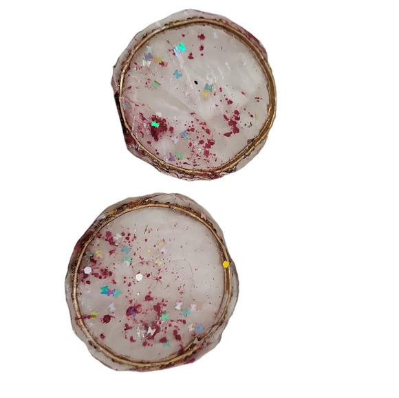 Hand Crafted Clear Resin Butterfly Coasters - Picture 3 of 3